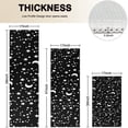 thumbnail image 4 of Black White Star Moon Pattern Kitchen Rugs Sets Of 3,Kitchen Runner Rugs Non Skid Washable,Decorative Kitchen Floor Mats for Kitchen,Sink,Laundry,17"x30"+ 17"x47" + 17"x59", 4 of 6
