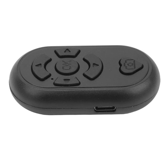 Phone Remote Control, Wireless Shutter BT4.0 32.8ft Range for Selfie Page Turning App with Type C Charging Cable