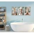 thumbnail image 2 of Funny Animal Bathroom Canvas Wall Art Giraffe Reading Newspaper on Toilet Painting Picture Wall Decor Eclectic Jungle Giraffe Bathrobe Bathtub Poster Print for Toilet Bathroom Home Decoration, 2 of 6