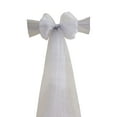 thumbnail image 2 of Lace Chair Back Decoration - 3D Bow Wedding Chair Cover, Nylon-Spandex Chair Sash, 108.27x15.74in Christmas Chair Ribbon, Elegant Streamer for Indoor Outdoor Wedding Home Holiday Party Decor Gift, 2 of 6