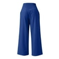 thumbnail image 5 of Zylarhe Women's Pants Women's High Waist Casual Cargo Pants with Pockets Wide Leg Comfortable Trousers Stylish Streetwear Fashion, 5 of 5