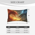 thumbnail image 4 of Honeii Red And Blue Fire Dragon B Decorative Throw Pillow Case - Elevate Your Couch, Sofa, or Bed with Stylish Home Decor, Perfect Gift Idea-14"x20", 4 of 6