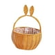 thumbnail image 4 of Cesta tejida para arreglos florales y eventos de jardín con asa para picnic y Marrón, 4 of 9