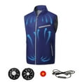 thumbnail image 6 of Shirt Fans That Blow Cold Air,Cooling Vest Jacket With 2 Fans,Cooling Vest For Women Women Air Conditioner Lightweight Vests, Ice Vest,Blue,4XL, 6 of 6