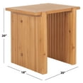 thumbnail image 3 of SAFAVIEH Buckley Contemporary Square Accent Table, Natural (20 in. W x 18 in. D x 20 in. H), 3 of 9