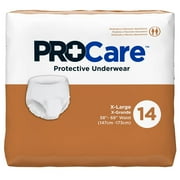 First Quality 39283100 White Extra Large ProCare Adult Moderate Absorbent Underwear - Pack of 14