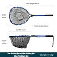 thumbnail image 1 of Fishing Landing Net With Telescoping Pole Handle, Aluminum Alloy Fishing Net Fish Landing Net With Anti-Slip Telescoping Rubber Pole Handle Extend To 2.8-3.4ft, 1 of 9