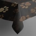 thumbnail image 3 of Paw Print Rectangle Tablecloth 60"x84",Waterproof Polyester Rectangle Table Cloth, Wipeable Spillproof Polyester Tablecloth for Dining, Camping, Indoor and Outdoor, 3 of 5