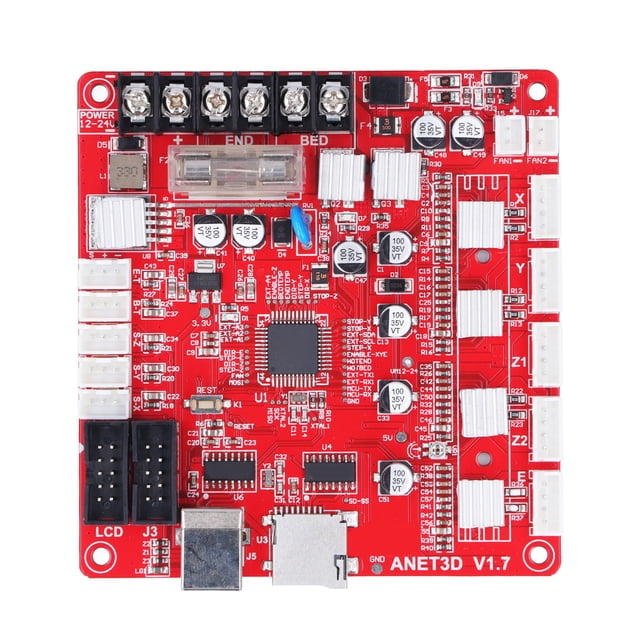 Placa base para impresora 3D Anet E12, módulo de control de placa base para impresora de escritorio, 12-24 V
