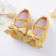thumbnail image 2 of Uccdo Newborn Baby Girls Casual Flats Shoes Infants Non-Slip Cute Bowknot Princess Dress Shoes 0-12M, 2 of 7