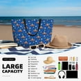 thumbnail image 5 of Wukai Dinosaur Driving Print Zipper Bag,large Beach Tote Bag,Waterproof Sandproof Bag,Grocery and Picnic Tote Travel Bag, 5 of 5