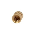 thumbnail image 3 of M6 x 10mm 8.3mm OD Brass Threaded Insert Embedded Knurled Thumb Nut 100PCS, 3 of 3