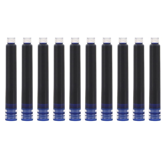 10pc Blue Black Fountain Pen Cartridge Refills Stationery
