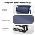 thumbnail image 4 of EDX Zero Gravity Chair Outdoor Lounge Chair，Suitable for Beach Terrace Pool Patio, Blue 2-Pack, 4 of 9