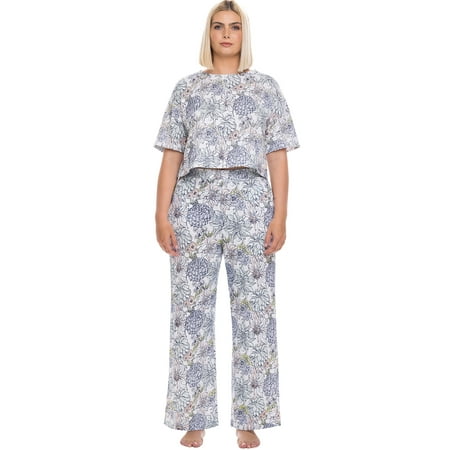 

kindly Yours Colorblock Day & Night Short Sleeve Tee and Pant Set (Women’s)