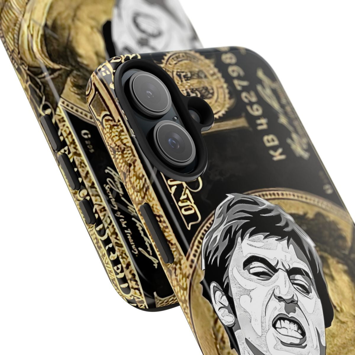 iPhone Tough Case Scarface Dollar Gold Gangster Retro Vintage Crime Classic - iPhone 16 Plus