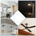 thumbnail image 6 of Uxcell 4-Pack Goof Rings for 3" Recessed Lights, 2.8" ID 3.6" OD Durable Steel Trim Ring Flush Mount Matte White, 6 of 6