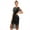 Black, variant on 1920s Flapper Dresses for Women Great Gatsby Dresses Sequin Fringed Roaring 20s Cocktail Dress