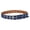 Blue, variant on Stylish Retro Pin Clasp Grommet Eyelet Belt For Casual And Formal Wear Double Layer Jeans Waistband 105cm
