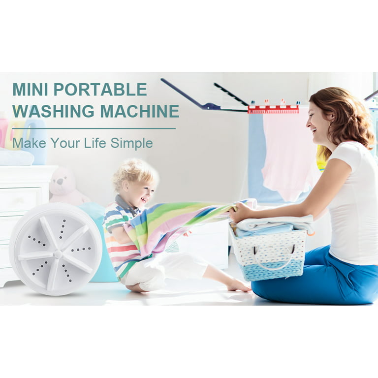 Dropship Portable Washing Machine; Mini Ultrasonic Washing Machine 3 In 1  Dishwashers Ultrasonic Waves Suitable For Home; Business; Travel; College  Room; RV; Apartment to Sell Online at a Lower Price