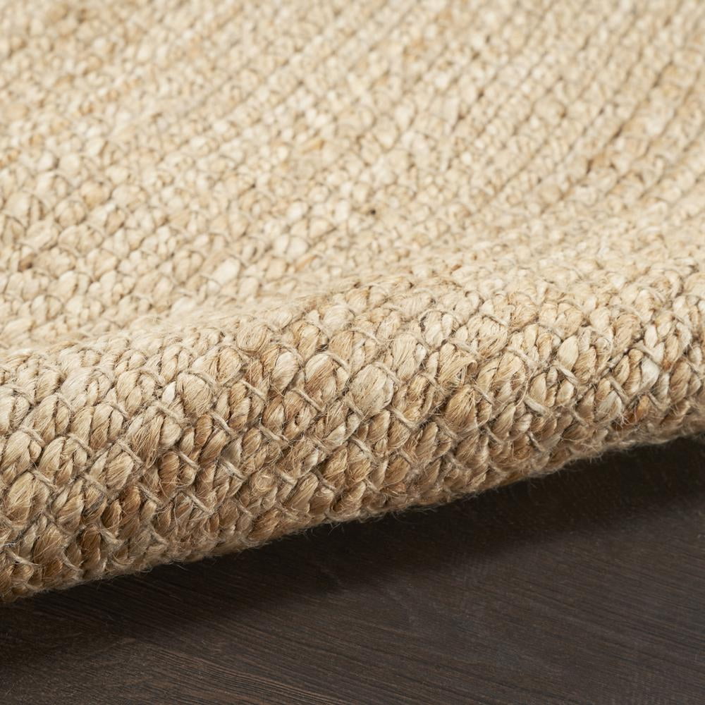 Nourison Natural Jute Solid Bleached 2' x 3' Area Rug (2x3)