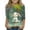 Multicolor2, variant on Easter Tops for Girls 3/4 Sleeve Bunny Egg Printed Easter Day Print Round Neck Bottom Shirt 3-13Y Multicolor 3-4 Years