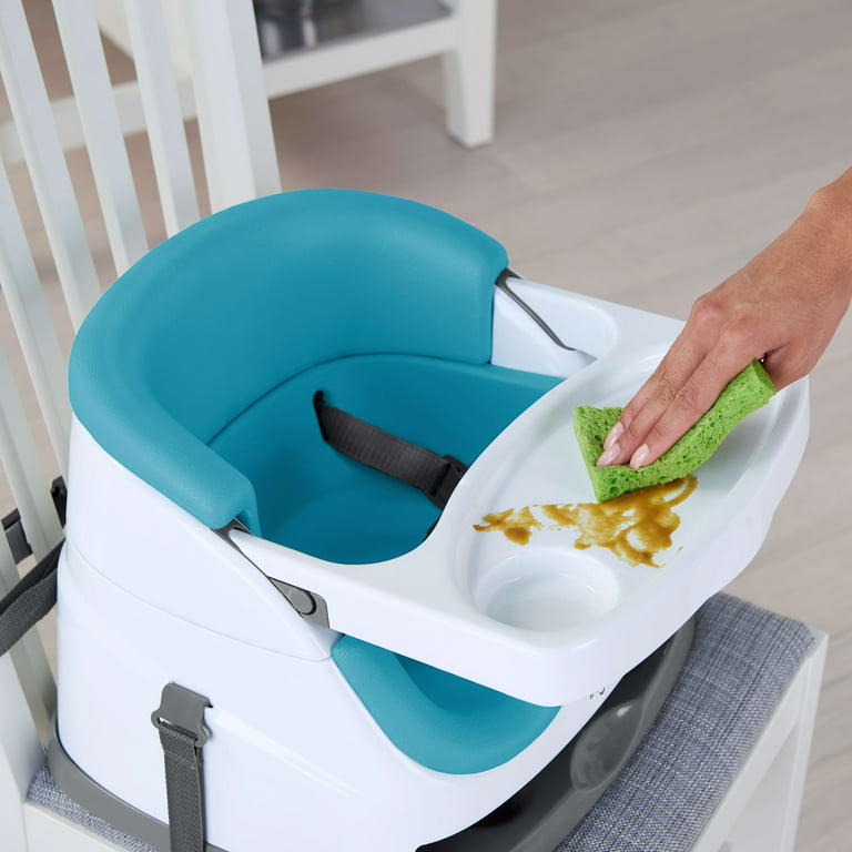  Ingenuity Baby Base 2-in-1 Booster Feeding and Floor Seat with  Self-Storing Tray - Mist