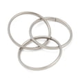 thumbnail image 3 of 201 Stainless Steel Trinity Interlocking Ring Finger Rings Stainless Steel color Size 9(18.9mm), 3 of 4