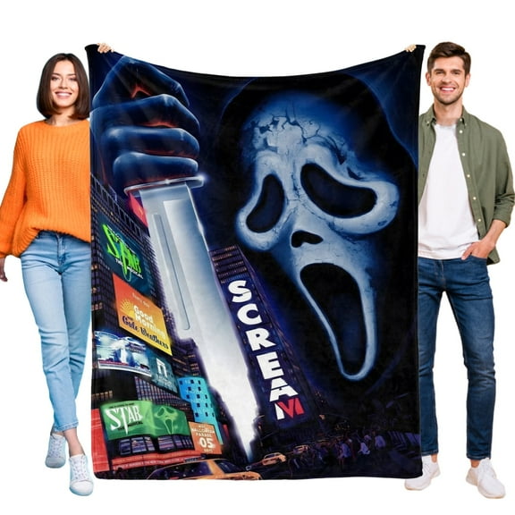 Scream VI Blanket for Kids, Soft Warm Flannel Throw Blanket for Boys Girls, 30x40 Inch Small Blanket for Sofa Couch Gifts Home Decor
