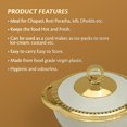 thumbnail image 4 of Casserole Intérieure en Acier Inoxydable Casserole/sans BPA/isolation P.U. Avancée/garde les Aliments Chauds et Frais Chapati, Roti, Biryani et Plus Ensemble d'Articles de Cuisine de 3 (1700 ml, 1100 ml, 600 ml) (Repose Grey), 4 of 8