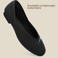 thumbnail image 5 of Rexoro Women's Flats Shoes Round Toe Breathable Knit Shoes Comfortable Slip on Casual Ballet Flats, 5 of 7
