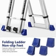 thumbnail image 4 of piezas de pies de escalera de goma antideslizantes, protectores de pies de seguridad para escaleras telescópicas (azul), 4 of 5