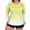 Yellow, variant on CIENVNSTG Swim Shirts For Women Plus Size Long Sleeve Gradient Print Rash Guard Loose Fit Swimsuit Top Upf 50 Sun Protection Quick Dry Hiking Swim Shirt Black L