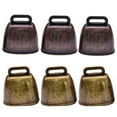 thumbnail image 4 of 3 Pieces Cow Grazing Copper Bells Cattle Farm Animal Copper Loud Bronze Metal for Horse Sheep Goat, 4 of 8