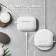 thumbnail image 5 of Airpods Pro Case, [Front LED Visible] GMYLE Protective Shockproof Earbuds Wireless Charging Case Cover Skin 2019 2020, Compatible for AirPods Pro (Snow White), 5 of 6