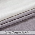 thumbnail image 5 of Uptown Home Ombre Purple White Rayon Blend Heavy Linen Texture Window Curtain Panel Gradient Cream White to Gray Drapes for Living Room/Bedroom, 40"x95"x2, 5 of 6