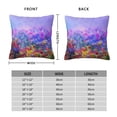 thumbnail image 3 of Rateoe Colorful Purple Cosmos Flower Pattern Throw Pillow Cover Premium Pillow Stuffer Sham Square for Decorative Cushion Bed Couch Sofa(Pillow insert not included), 3 of 8