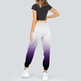 thumbnail image 5 of Pxiakgy Women Pocket Trouser Sweatpants Printed Comfy High Waisted Workout Casual Joggers Pants Purple + XS, 5 of 8