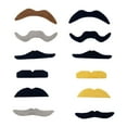 thumbnail image 3 of Runquan 12 Pieces Halloween Mustache Dress up Simulation Facial Hair for Party Role Play Multi Color, 3 of 8