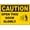 Warning Sign 4, variant on Warning Sign - Caution No Entry When Red Light, 8"x12" Aluminum Rust-Proof Sign, for Restricted Areas, Factory Zones, Security Alert Sign