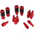 thumbnail image 2 of 14Pcs Air Hose Fittings,Air Coupler Industrial Type Air Plug Kit, 1/4 Inch Threads Size, Air Compressor Accessories, 2 of 5