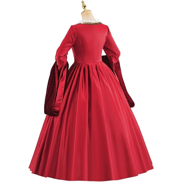 anne boleyn red dress Costumebuy Anne Boleyn red Dress Tudor Queen Elizabeth Costume Dancing Ball