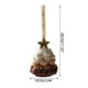 thumbnail image 1 of Adorno navideño de peluche tejido con estrellas en la parte superior, pieza decorativa festiva y encantadora., 1 of 5
