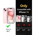 thumbnail image 5 of Compatible for iPhone 15 Case, with Magnetic, Translucent Matte Shockproof Anti-Slip Anti-Fingerprint Pocket-Friendly Phone Case Cover - - Clear, 5 of 7