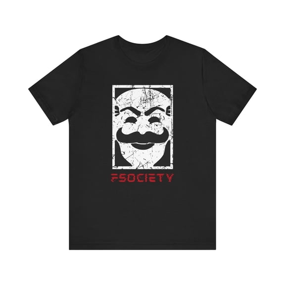 F Society T-Shirt Mr. Robot Hacker Group Tee Shirt