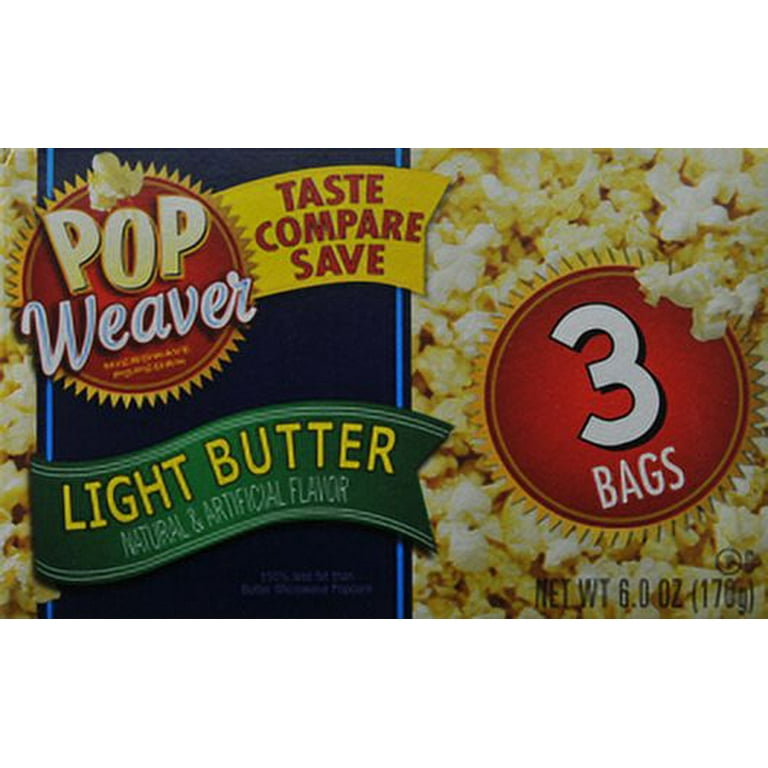 Pop Weaver Extra Butter Microwave Popcorn, 40 Ct Bags), 44 OFF