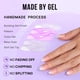 thumbnail image 3 of Press On Nails BtartBox Soft Gel Ombre, crema de almendras y vainilla, 3 of 9