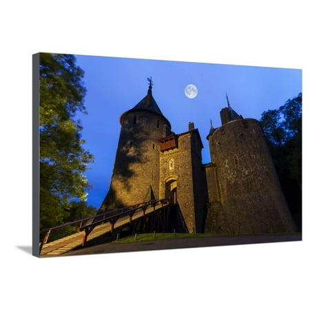 Castell Coch (Castle Coch) (The Red Castle), Tongwynlais, Cardiff, Wales, United Kingdom, Europe Stretched Canvas Print Wall Art By Billy