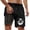Z01-Black, variant on YAYUBA 7 Inch Swim Trunks Men 2 In 1 Liner Compression Stretchy Quick Dry Breathable Elastic Waist Drawstring Funny Mens Swim Trunks Light Multi Pockets Beach Funny Beach Pool