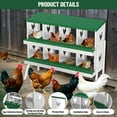 thumbnail image 6 of EastVita Nesting Boxes for Chickens, 8 Compartment Chicken Nesting Box, Metal Chicken Laying Boxes with Perch, Secure Lid, 6 of 7